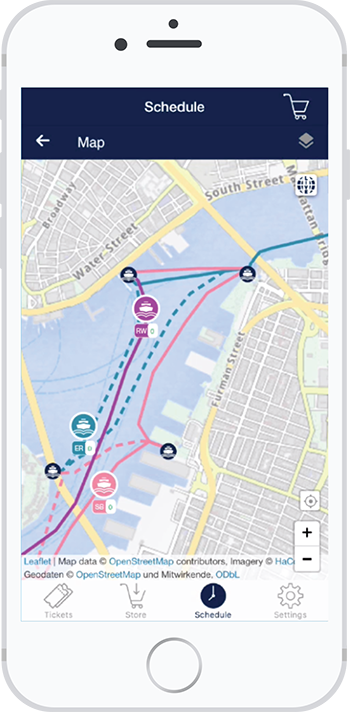 Plan your trip with NYC Ferry with your app