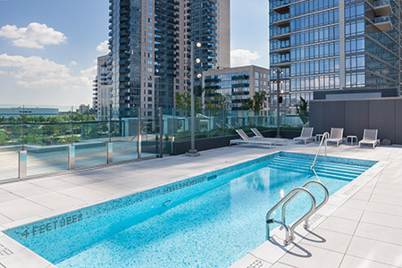 Outside pool - 1N4 Williamsburg New York